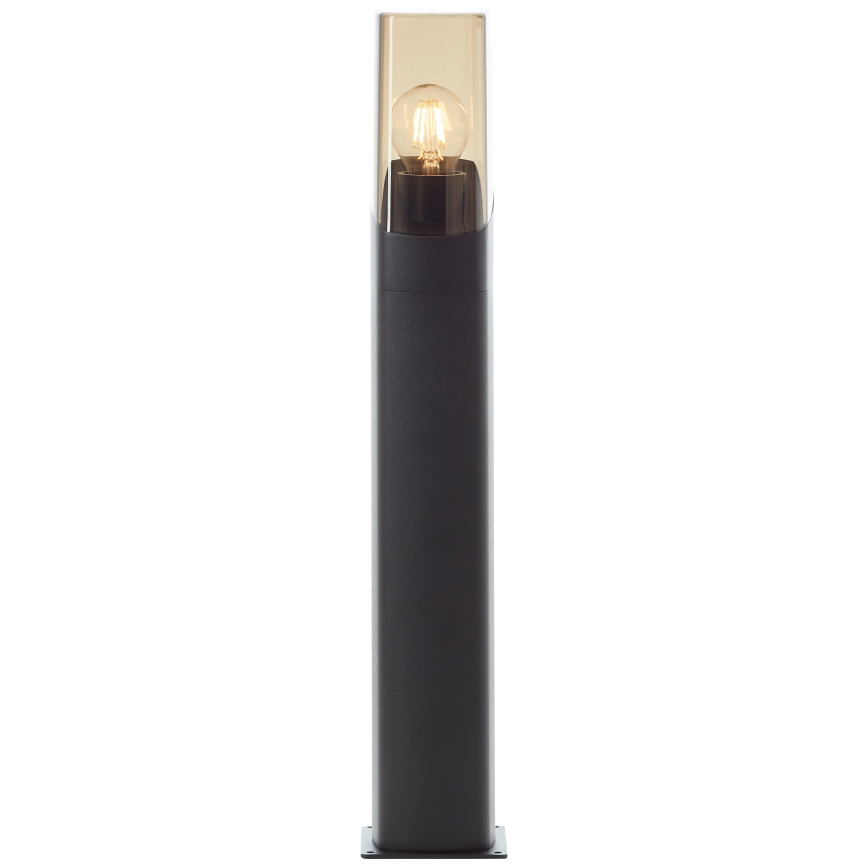 Brilliant - Λάμπα εξωτερικού χώρου MINOU 1xE27/10W/230V 60 cm IP44 μαύρο/φιμέ