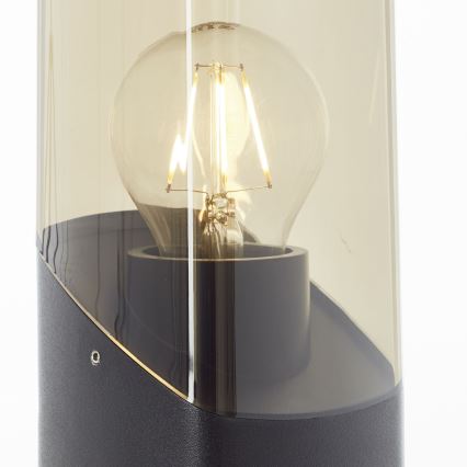 Brilliant - Λάμπα εξωτερικού χώρου MINOU 1xE27/10W/230V 60 cm IP44 μαύρο/φιμέ