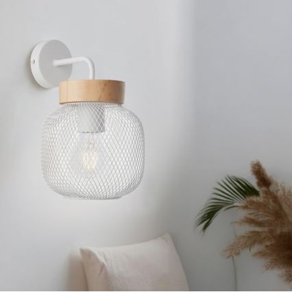 Brilliant - Λάμπα τοίχου GIADA 1xE27/40W/230V λευκό