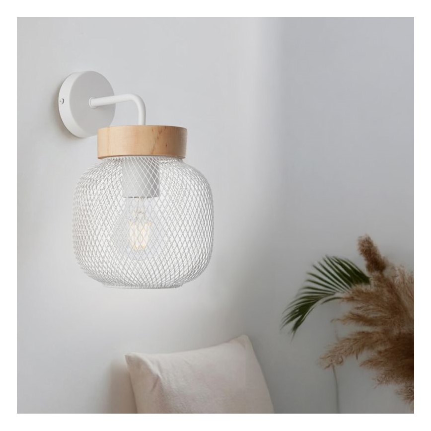 Brilliant - Λάμπα τοίχου GIADA 1xE27/40W/230V λευκό