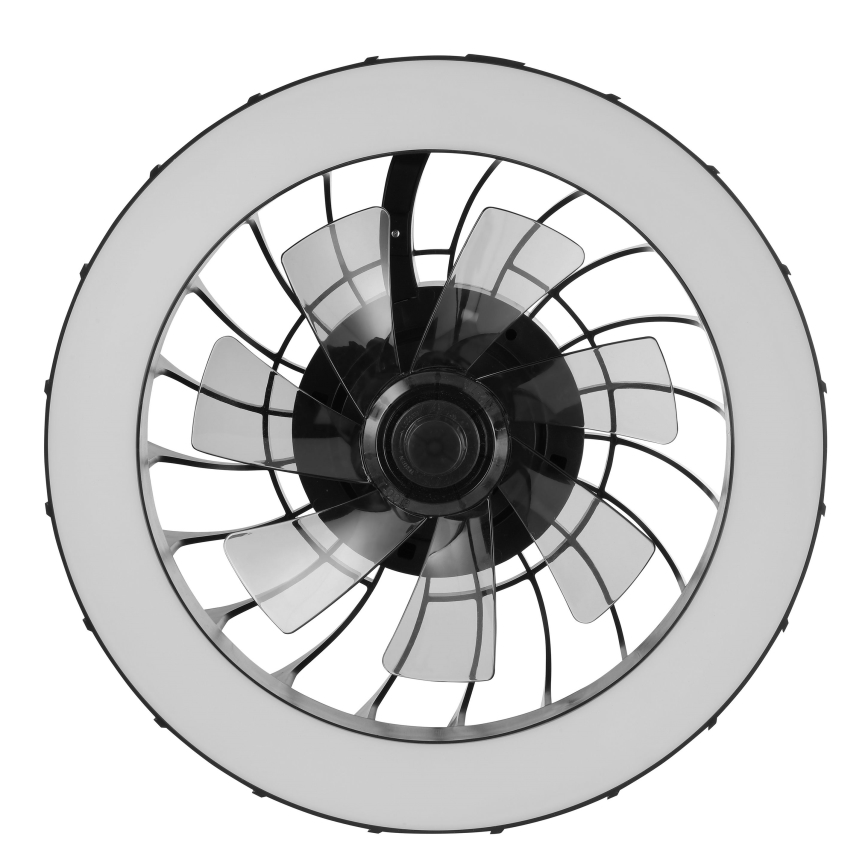 Brilliant - Ρυθμιζόμενος οροφής ανεμιστήρας με φως LED RGBW FANORA LED/30W/230V 2700-6500K διάμ. 46 εκ. μαύρος + τηλεχειριστήριο