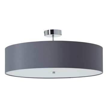 Brilliant - Πλαφονιέρα οροφής ANDRIA 3xE27/60W/230V διάμετρος 60 cm ανθρακί