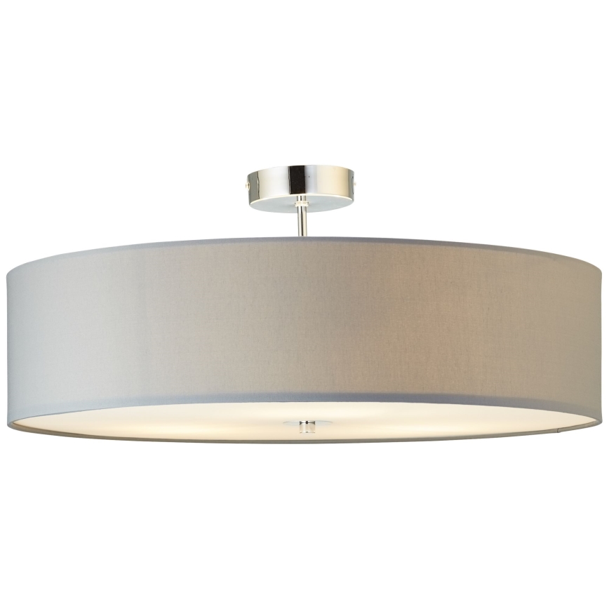 Brilliant - Πλαφονιέρα οροφής ANDRIA 3xE27/60W/230V διάμετρος 60 cm γκρι