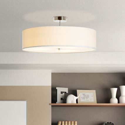 Brilliant - Πλαφονιέρα οροφής ANDRIA 3xE27/60W/230V διάμετρος 60 cm λευκό
