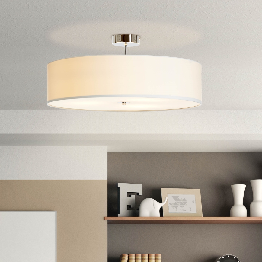 Brilliant - Πλαφονιέρα οροφής ANDRIA 3xE27/60W/230V διάμετρος 60 cm λευκό