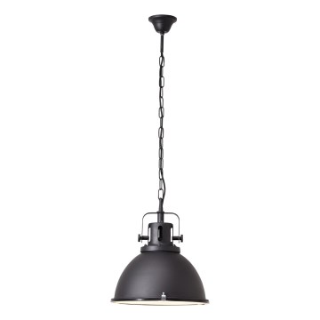 Brilliant - Πολυέλαιος με αλυσίδα JESPER GLAS 1xE27/60W/230V μαύρος