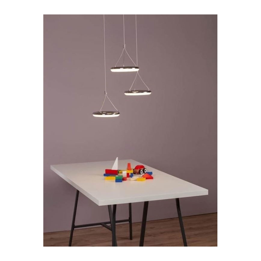 Brilliant - Πολύφωτο LED με συρματόσχοινο DONUT 3xLED/8,7W/230V