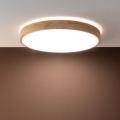 Brilliant - Ρυθμιζόμενο LED φωτιστικό οροφής SLIMLINE LED/60W/230V 3000-6500K Ø 45 cm ξύλο καουτσούκ + τηλεχειριστήριο