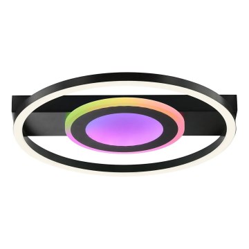 Brilliant - Ρυθμιζόμενο φωτιστικό οροφής LED RGBW MAUREEN LED/20W/230V 3000-6500K μαύρο + τηλεχειριστήριο