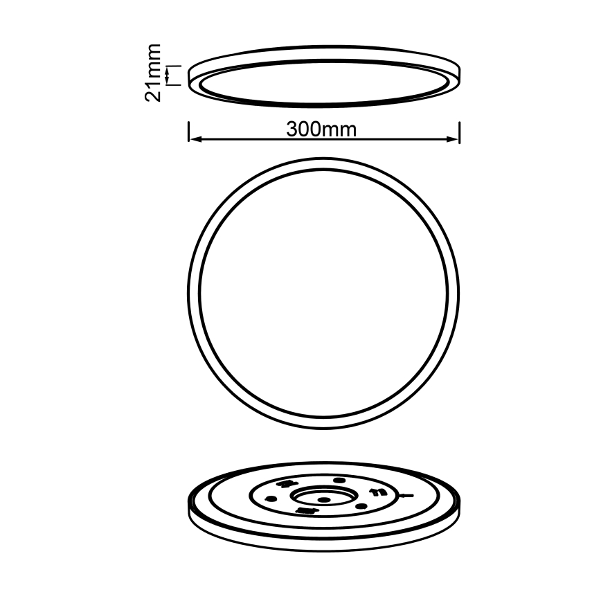 Brilliant - Ρυθμιζόμενο φωτιστικό οροφής LED TUCO LED/20W/230V Ø 29,5 cm μαύρο