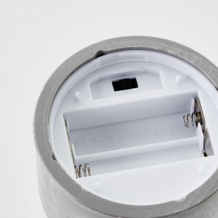 Brilliant - Σετ 3x LED κεριών BOUGIE LED/2xAA IP44 γκρι/καπνιστό