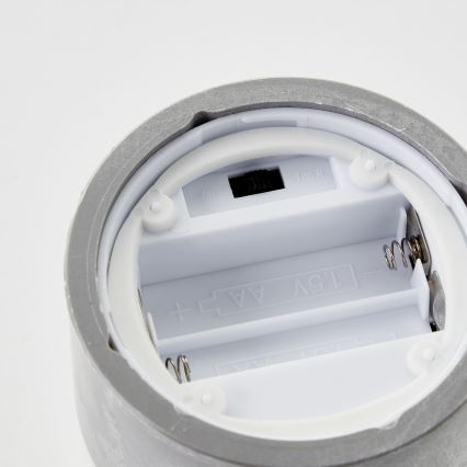 Brilliant - Σετ 3x LED κεριών BOUGIE LED/2xAA IP44 γκρι/καπνιστό