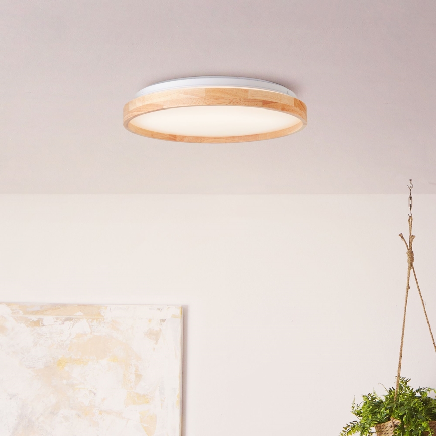 Brilliant - Φωτιστικό οροφής LED ALSON LED/26W/230V 3000/4500K διάμετρος 39,5 cm καουτσουκόδεντρο - FSC πιστοποιημένο