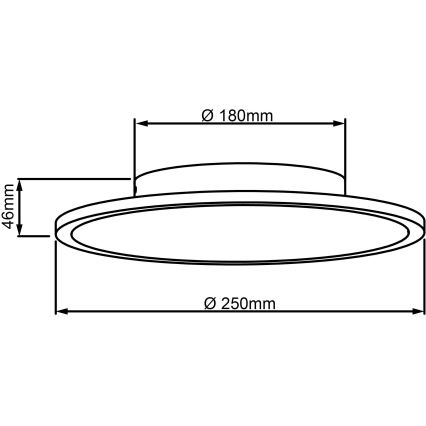 Brilliant - Φωτιστικό οροφής LED BUFFI LED/13W/230V διάμετρος 25 cm 2700K