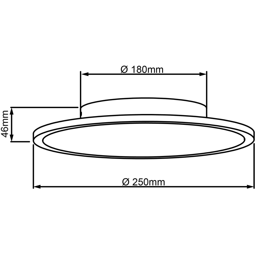 Brilliant - Φωτιστικό οροφής LED BUFFI LED/13W/230V διάμετρος 25 cm 2700K