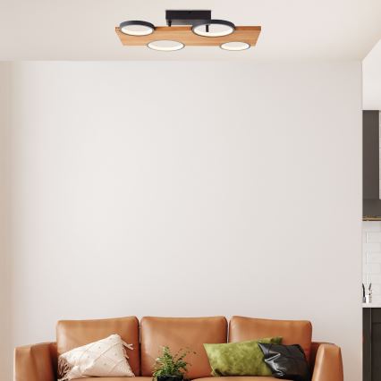 Brilliant - Φωτιστικό οροφής LED CHEESY LED/28W/230V πεύκο - FSC πιστοποιημένο