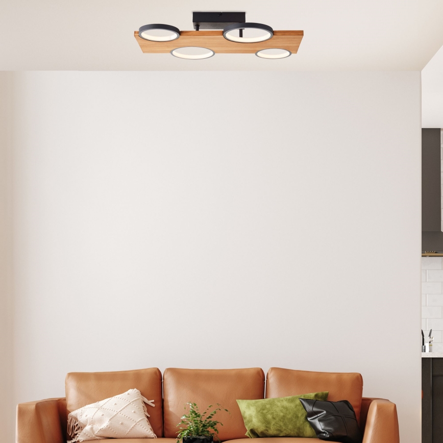 Brilliant - Φωτιστικό οροφής LED CHEESY LED/28W/230V πεύκο - FSC πιστοποιημένο