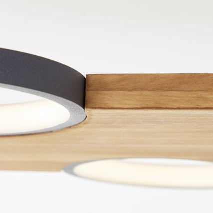 Brilliant - Φωτιστικό οροφής LED CHEESY LED/28W/230V πεύκο - FSC πιστοποιημένο