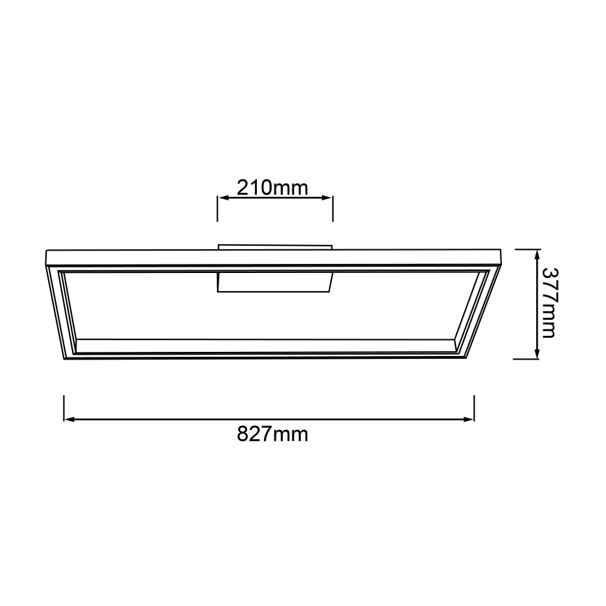 Brilliant - Φωτιστικό οροφής LED DELGROSSO LED/24W/230V 3000K δρυς