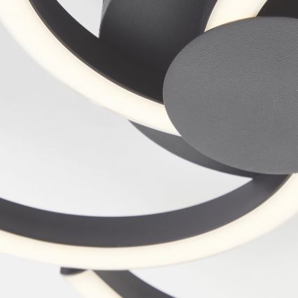 Brilliant - Φωτιστικό οροφής LED FICO LED/22W/230V διάμετρος 34 cm μαύρο