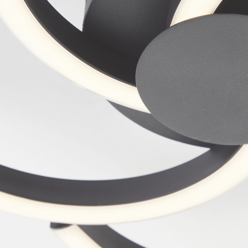 Brilliant - Φωτιστικό οροφής LED FICO LED/22W/230V διάμετρος 34 cm μαύρο