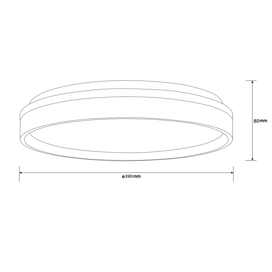 Brilliant - Φωτιστικό οροφής LED KALMAR LED/26W/230V 3000K διάμετρος 39 cm λευκό