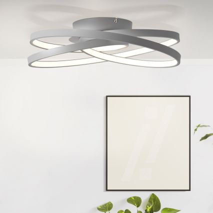 Brilliant - Φωτιστικό οροφής LED LABYRINTH LED/40W/230V διάμετρος 39,5 cm γκρι