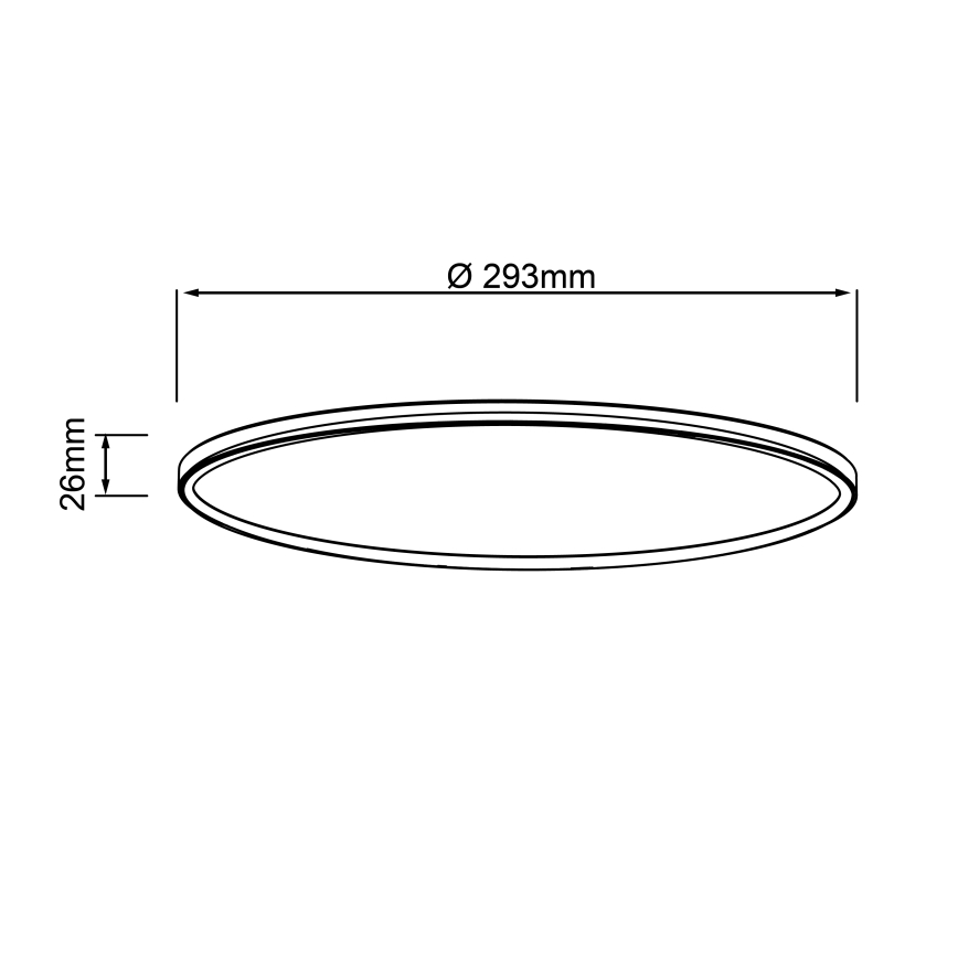 Brilliant - Φωτιστικό οροφής LED MILTON LED/18W/230V Ø 29,3 εκ. λευκό