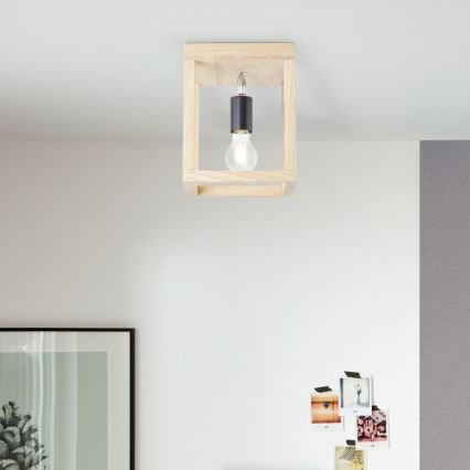 Brilliant - Φωτιστικό οροφής NEREA 1xE27/15W/230V δρυς