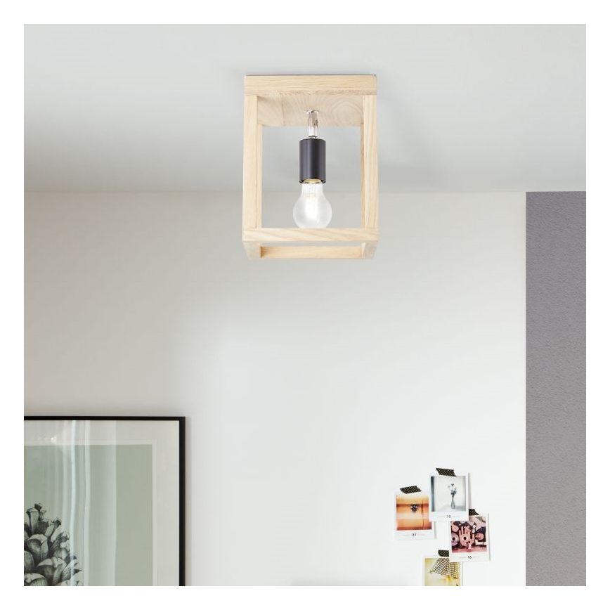 Brilliant - Φωτιστικό οροφής NEREA 1xE27/15W/230V δρυς