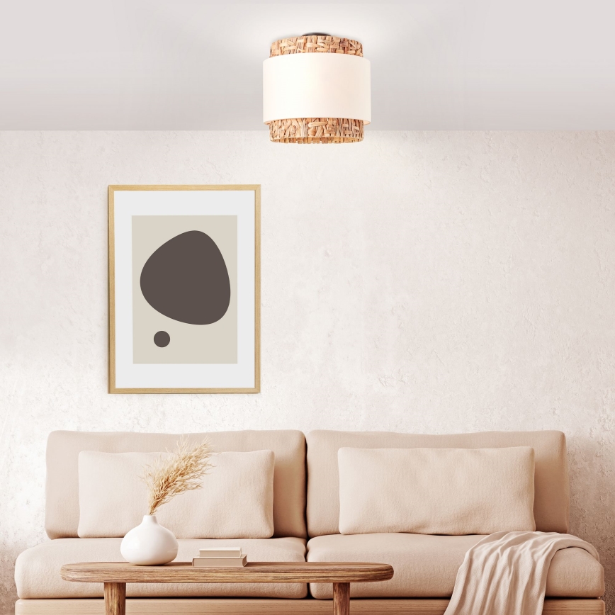 Brilliant - Φωτιστικό οροφής WATERLILLY 2xE27/60W/230V διάμετρος 35 cm κρεμ