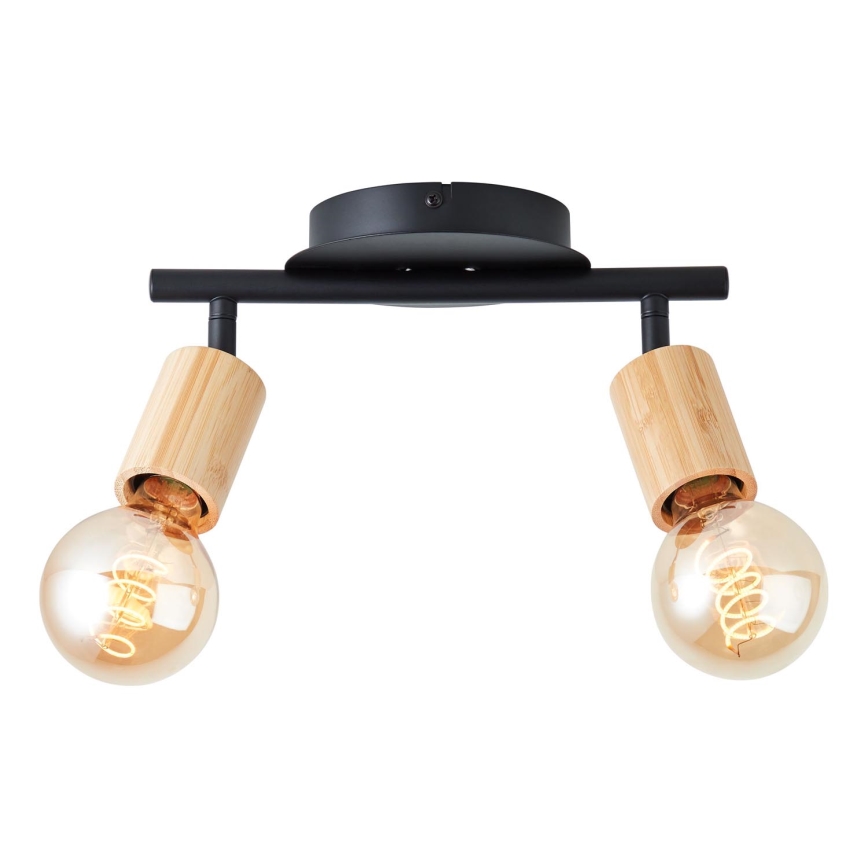 Brilliant - Φωτιστικό σποτ TIFFANY 2xE27/28W/230V μπαμπού