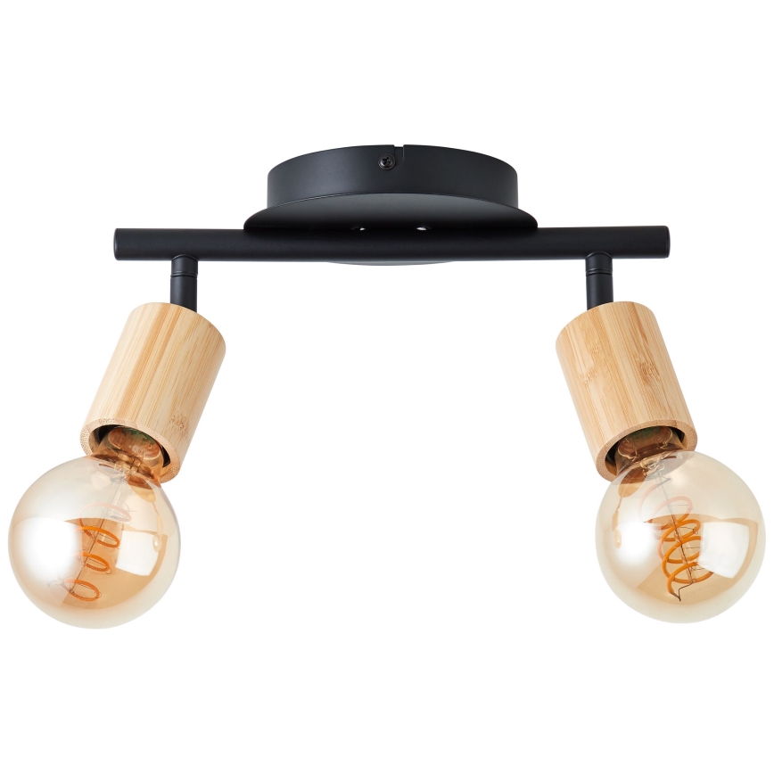 Brilliant - Φωτιστικό σποτ TIFFANY 2xE27/28W/230V μπαμπού