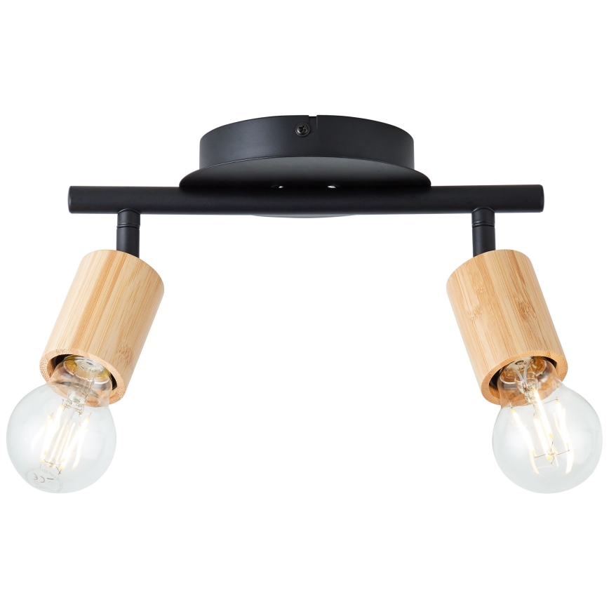 Brilliant - Φωτιστικό σποτ TIFFANY 2xE27/28W/230V μπαμπού