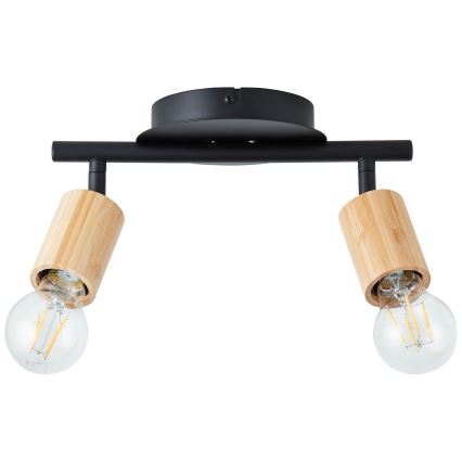 Brilliant - Φωτιστικό σποτ TIFFANY 2xE27/28W/230V μπαμπού