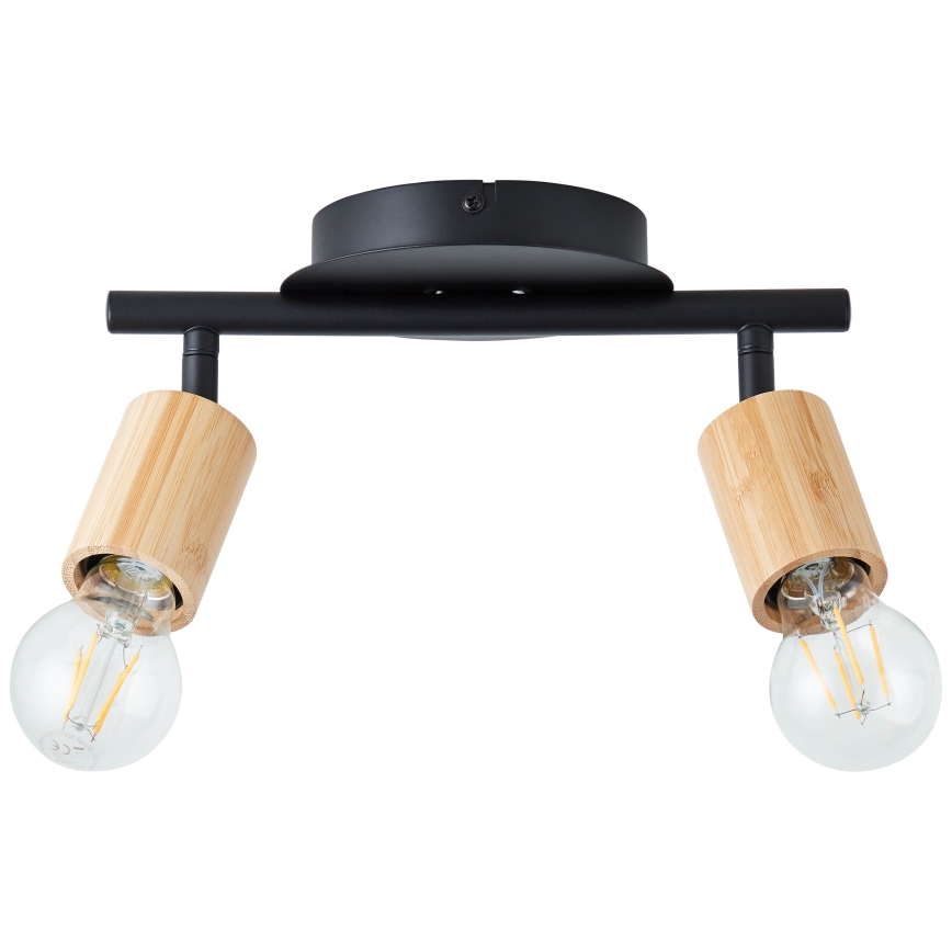 Brilliant - Φωτιστικό σποτ TIFFANY 2xE27/28W/230V μπαμπού