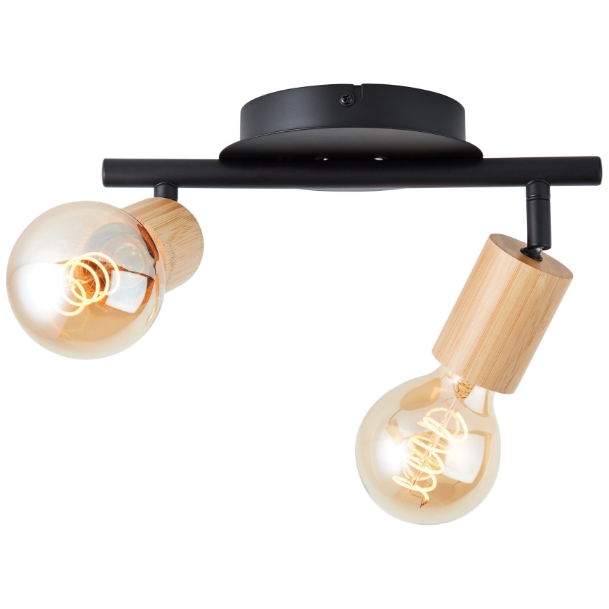 Brilliant - Φωτιστικό σποτ TIFFANY 2xE27/28W/230V μπαμπού