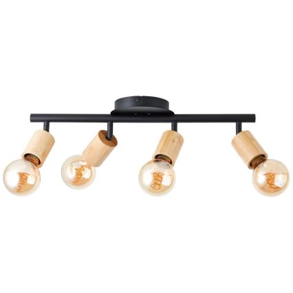 Brilliant - Φωτιστικό σποτ TIFFANY 4xE27/28W/230V μπαμπού