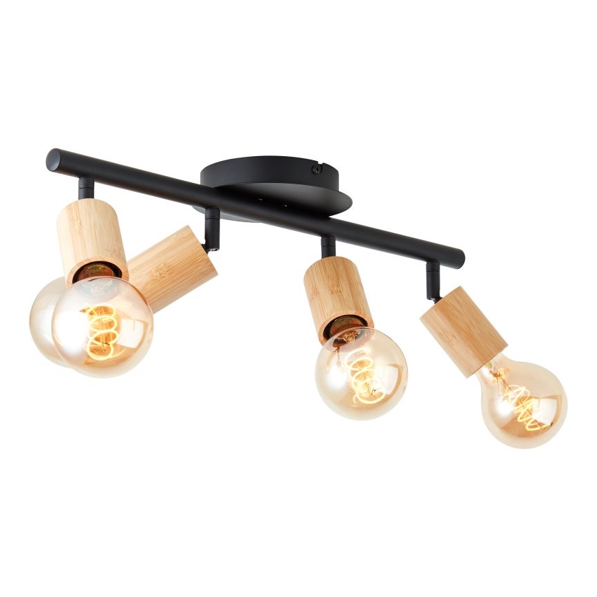 Brilliant - Φωτιστικό σποτ TIFFANY 4xE27/28W/230V μπαμπού