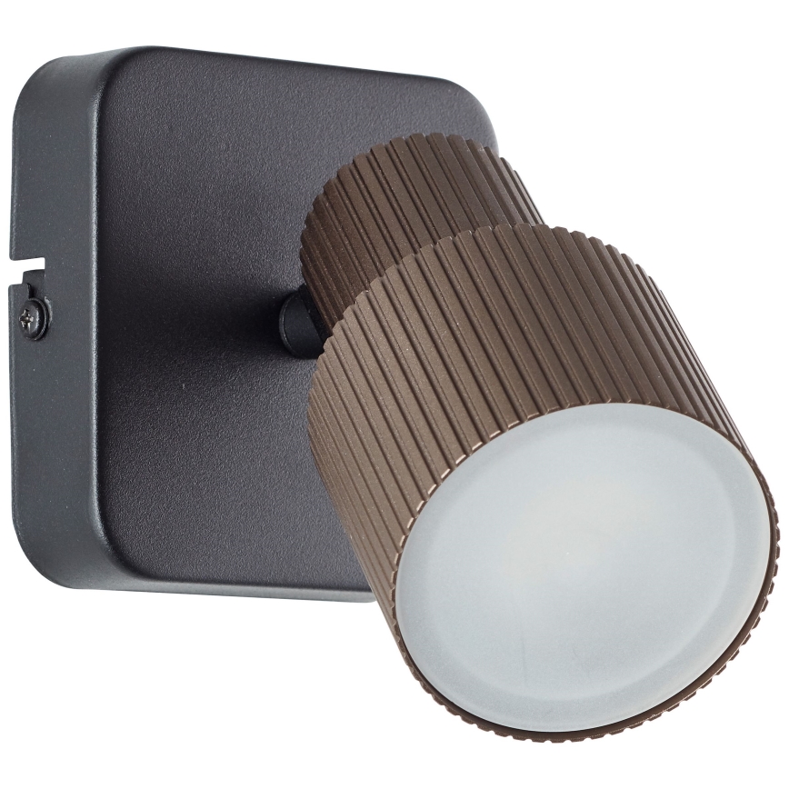Brilliant - Φωτιστικό σποτ τοίχου LED CADIZ 1xGU10/5W/230V μπρονζέ