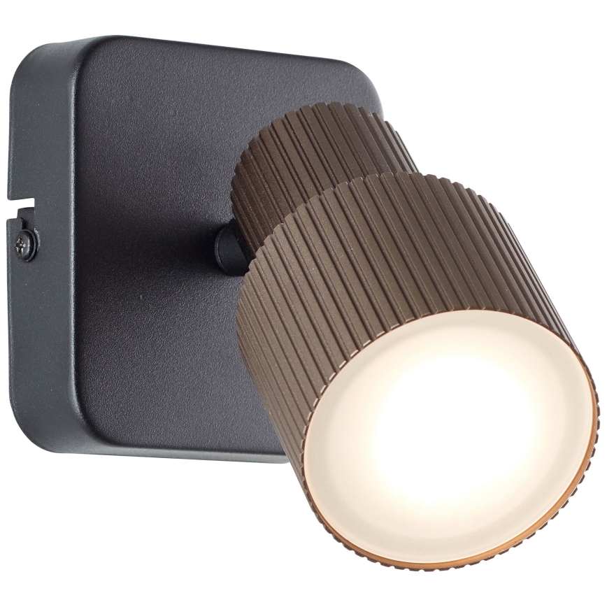 Brilliant - Φωτιστικό σποτ τοίχου LED CADIZ 1xGU10/5W/230V μπρονζέ