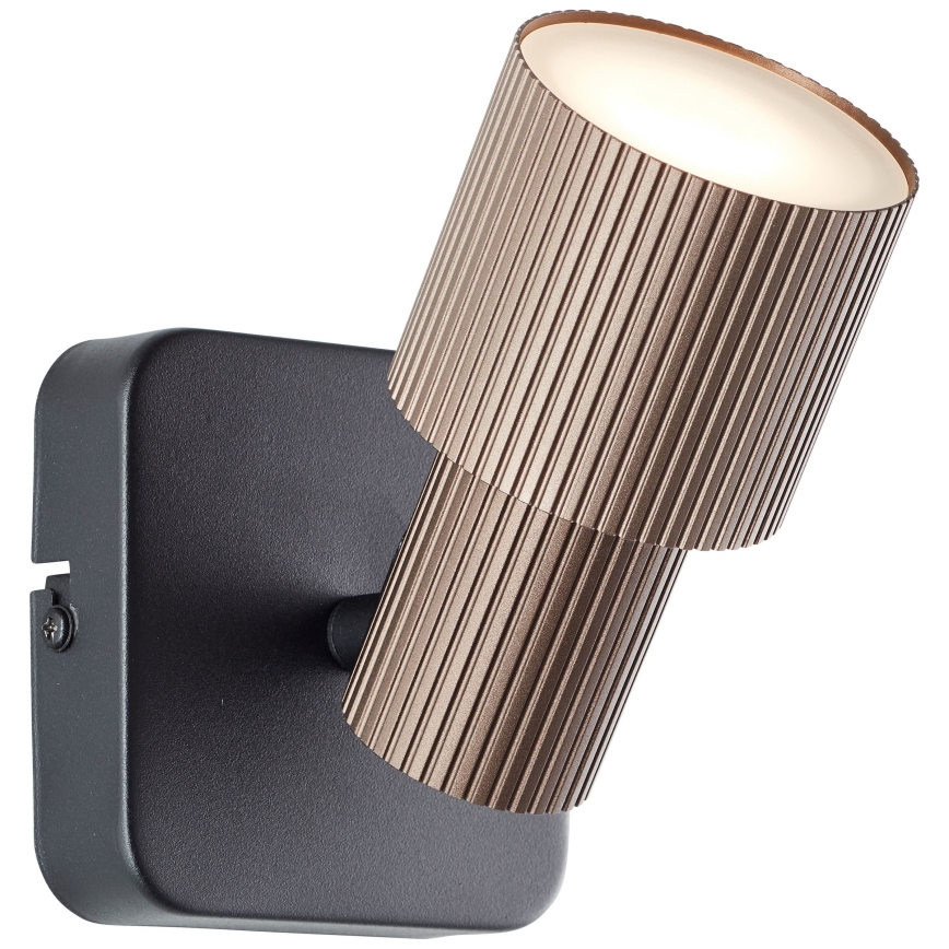 Brilliant - Φωτιστικό σποτ τοίχου LED CADIZ 1xGU10/5W/230V μπρονζέ