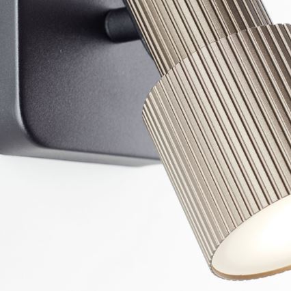 Brilliant - Φωτιστικό σποτ τοίχου LED CADIZ 1xGU10/5W/230V μπρονζέ