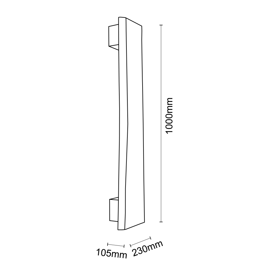 Brilliant - Φωτιστικό τοίχου LED FEINGOLD LED/8,5W/230V πεύκο - FSC πιστοποιημένο