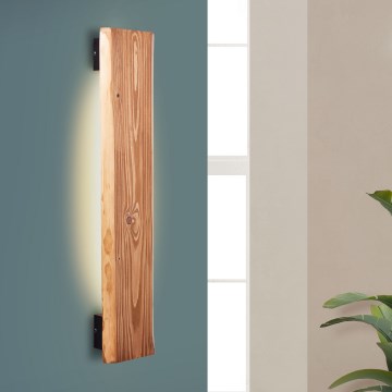 Brilliant - Φωτιστικό τοίχου LED FEINGOLD LED/8,5W/230V πεύκο - FSC πιστοποιημένο