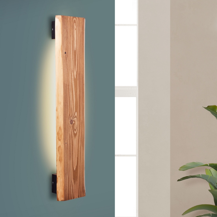 Brilliant - Φωτιστικό τοίχου LED FEINGOLD LED/8,5W/230V πεύκο - FSC πιστοποιημένο