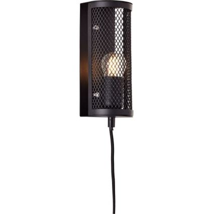 Brilliant - Φωτιστικό τοίχου MAZE 1xE27/40W/230V μαύρο