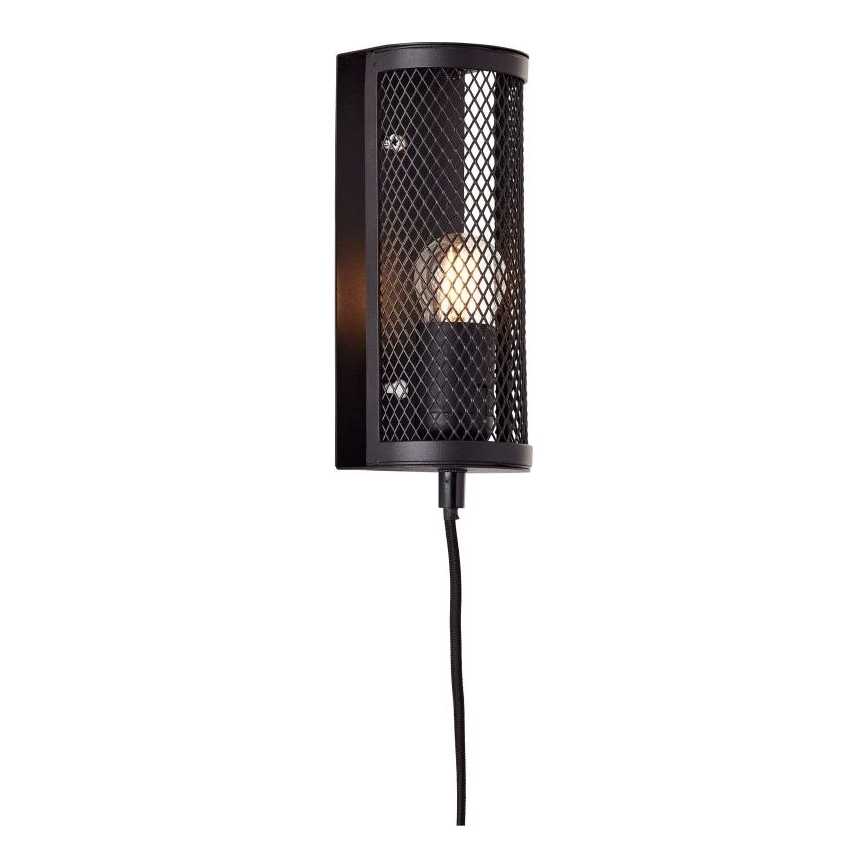 Brilliant - Φωτιστικό τοίχου MAZE 1xE27/40W/230V μαύρο