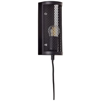 Brilliant - Φωτιστικό τοίχου MAZE 1xE27/40W/230V μαύρο