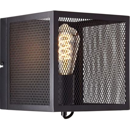Brilliant - Φωτιστικό τοίχου MAZE 1xE27/40W/230V μαύρο